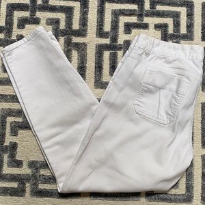 Land’s End Canvas white slim fit cropped jeans